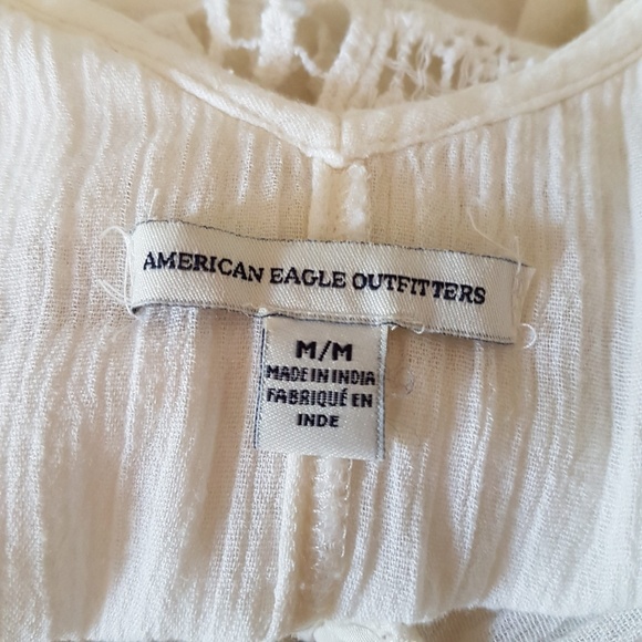 American Eagle Outfitters White Lace Romper Summer - Picture 7 of 8